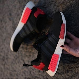 Adidas NMD R1 Black Scarlet Pink/Flash Red